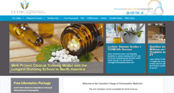 Desktop Screenshot of homeopathycanada.com