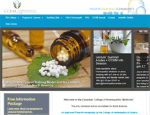 Tablet Screenshot of homeopathycanada.com